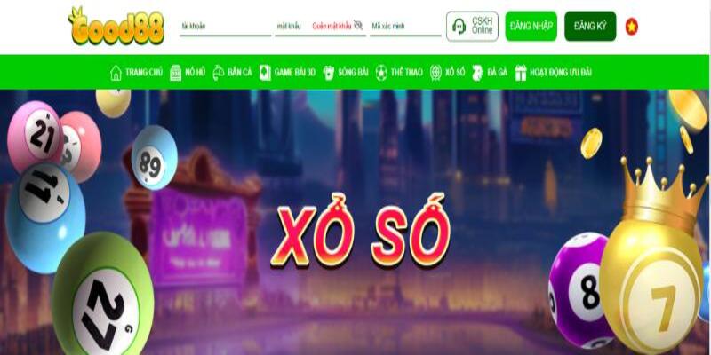 Thông tin chung về sảnh cược xổ số Good88 